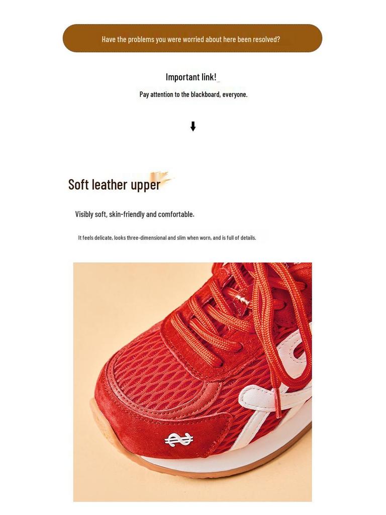 Autumn 2025 Women's German Trainer: Top Grain Cow Suede, Breathable, Thick-Soled, Versatile Casual Sports Shoes