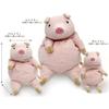 Shinada Global Mochi Series Mochi Pig Pink Stuffed Pig Animal (L) 22×22×30cm MOBT-0350