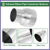 Mandrel Exhaust Pipe Adapter Concentric Reducers 25" OD To 35" OD Silver Tone