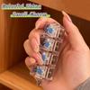 Led Keyboard Keychain Fidget Clicker Backpack Pendant Anti-Stress Keychains Stress Reliever Decompression Keyring