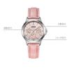 Casio STANDARD Series Simple Business Three-eye Six-pin Quartz Movement Leather Strap Japanese and Korean Women's Watch Pink Dial LTP-V300L-4A