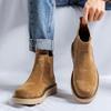 Chelsea boots men's mid-top autumn and winter British retro Martin boots versatile low-top desert big yellow boots 2229-R
