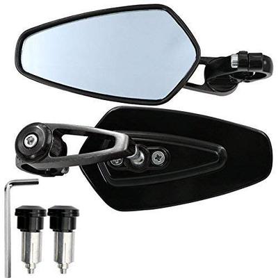 Karun Motorcycle Mirror, Bar End Mirror, Bar End Mirror, Bike Mirror, Set of 2