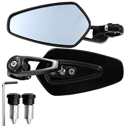 Karun Motorcycle Mirror, Bar End Mirror, Bar End Mirror, Bike Mirror, Set of 2