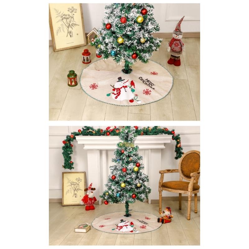 Easy Setups Holiday Tree Skirt In Multiple Sizes Feature Soft Polyester Materials And Secure Fit