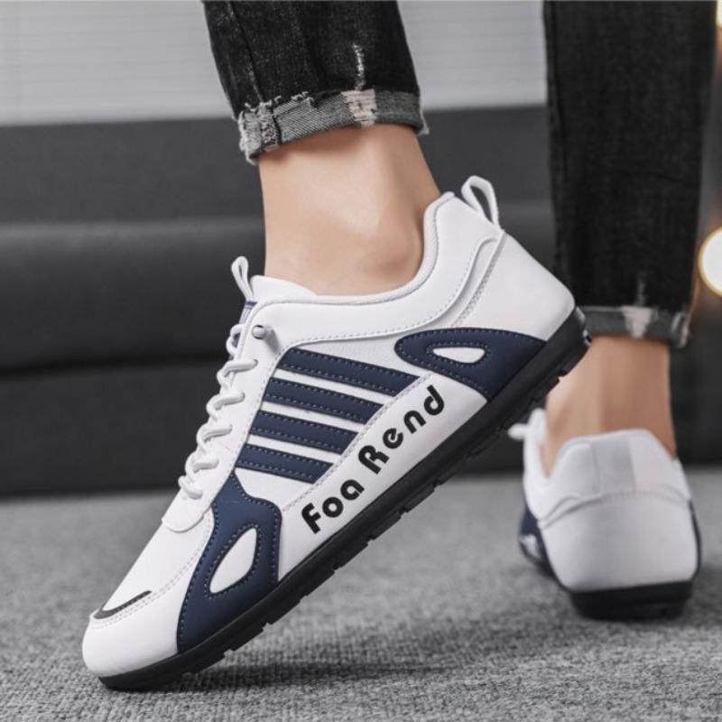 Men's Casual Shoes Light PU Leather Sneakers New Comfort Flats Outdoor Sport Running Shoe Training Shoes for Men Tenis Masculino