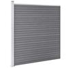 Ensemble de clôture WPC - VIDAXL - 1484x186 cm - Gris - Durable - Facile à assembler