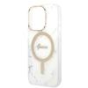 Etui Do iPhone 14 Pro Guess Marble MagSafe Białe