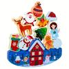 Christmas Themed Happy Stacking, Wooden Stacking Toy For Toddlers, Colorful Christmas Balancing Activity Toy, Improve Fine Motor Skills And Dexterity