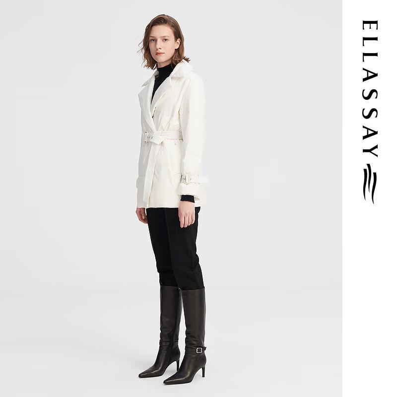 ELLASSAY Women's Autumn/Winter Warm Straight-Leg Casual Trousers