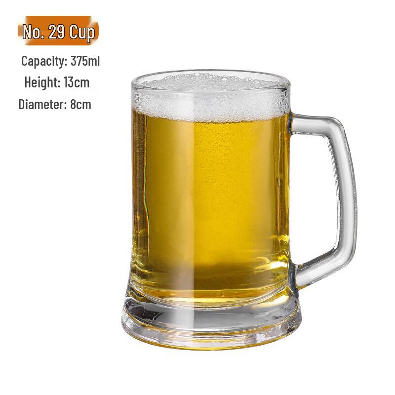 OLOEY Large Thickened Beer & Beverage Glass Mug