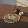 Bohemian Ceramic Coaster HeatResistant Design Cup Mats NonSlip Mandala Pattern Mat for