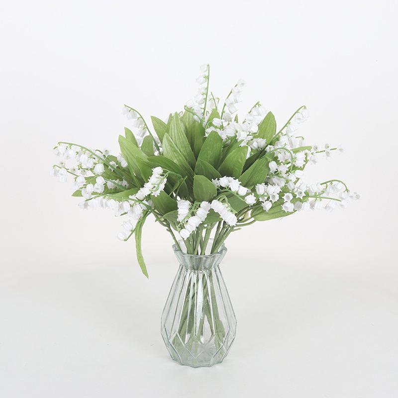 Set Of 6 Artificial Flowers Campanula Plastic Flowers Home Decoration Plants