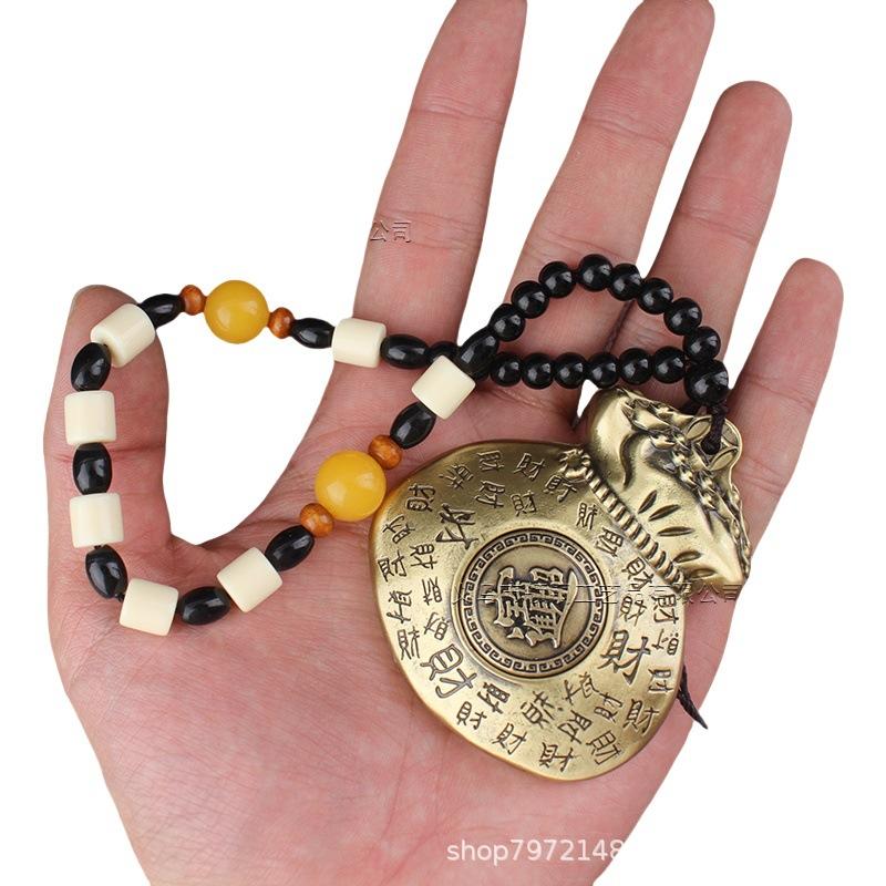 Brass Amass Fortunes Lucky Bag Decoration Gift Crafts Office Living Room Chinese Style Fortune Metal Hand Pieces