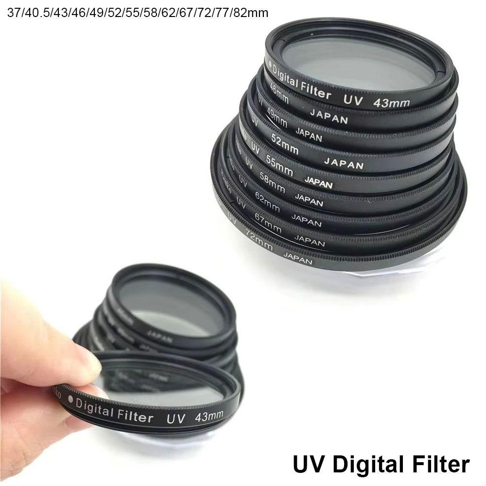 1Pcs Universal 37/40.5/43/46/49/52/55/58/62/67/72/77/82mm Lens UV Digital Filter Lens Protector for Canon DSLR SLR Camera