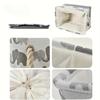 1pc Storage Basket with Drawstring Closure, Collapsible Storage Basket, Clothes Organiser, Sundry Organiser, Elephant Pattern Storage Basket