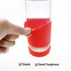 2Pc/Set 5.5cm 15 Colour Threaded Soft Silicone Cup Sleeve Bottom Heat Insulated Resistant Ring Sheath Anti Slip Good Toughness