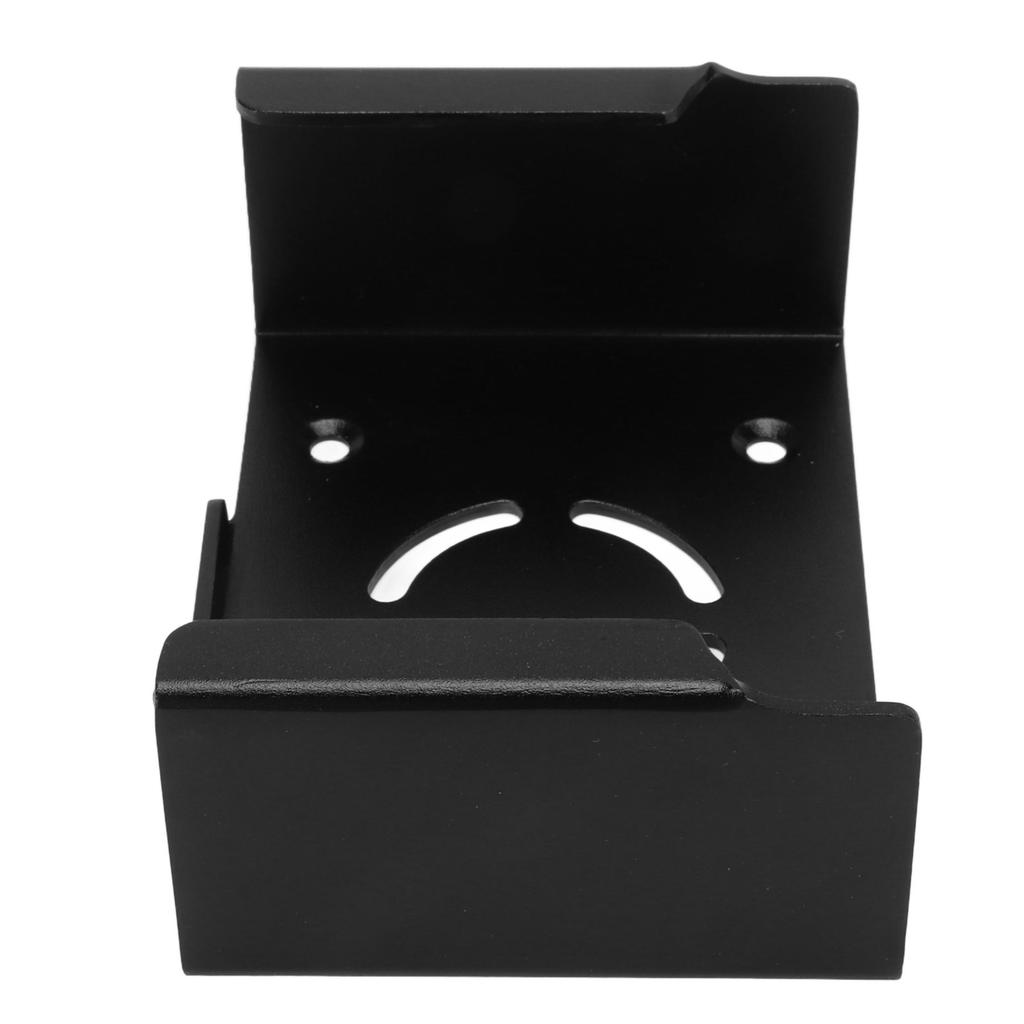 Set Top Box Mount Aluminum Alloy Rust Proof Screw Fixing Wall Bracket for IOS TV Black