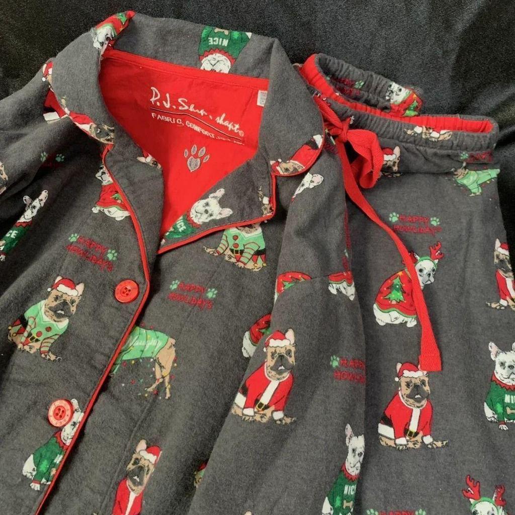 Women's and Men's Flannel Pajama Set - Long Sleeve, Plus Size, for All Seasons