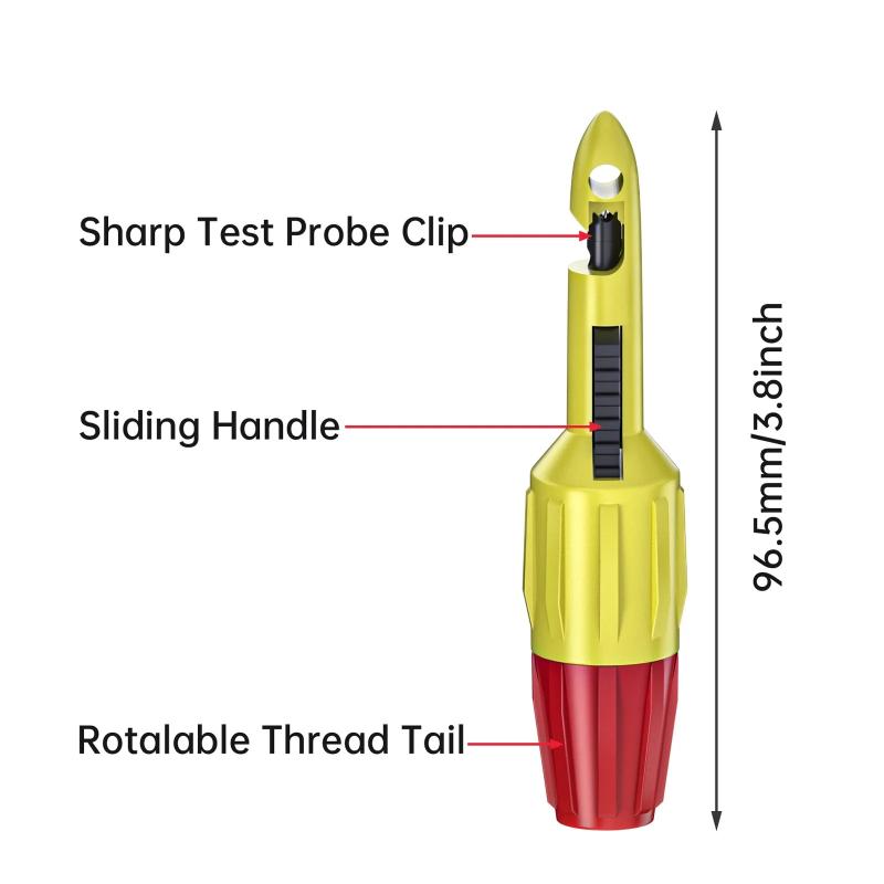 Reliable Test Hook Clip 2mm 4mm Socket Insulation Wire Piercing Puncture Probe for Fast Fault Detection in Circuits
