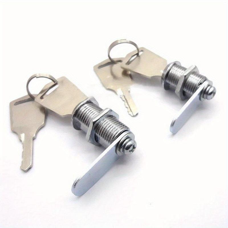 1 PZ 12mm Serratura a Camma in Acciaio Inossidabile 2 Chiavi Foro Ferramenta Sicurezza Serratura per Mobili Serrature in Lega di Zinco per Cassetto Cassetta Postale Porta