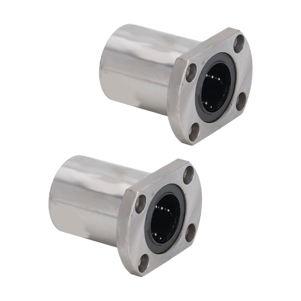 25UU Linear Motion Bearing, 25mm Inner Diameter Bearing with Flange for Equipment, Machine Rod Column