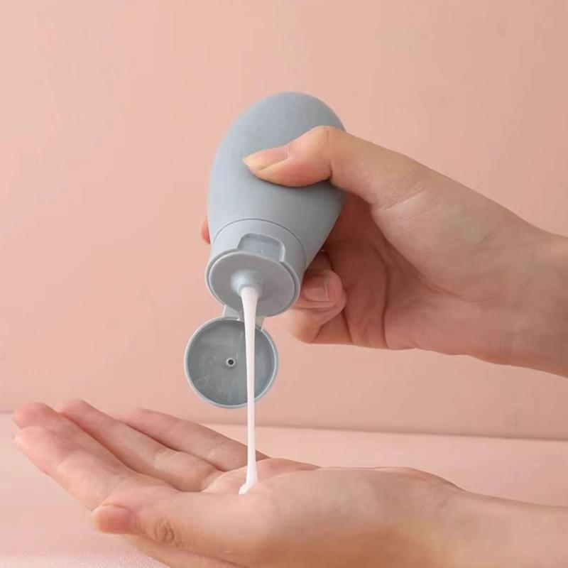 3Pcs/Set Refillable Bottle 60ml Soft Lotion Container Squeeze Tube Empty Bottle Portable Travel Shampoo Bottle Makeup Tools