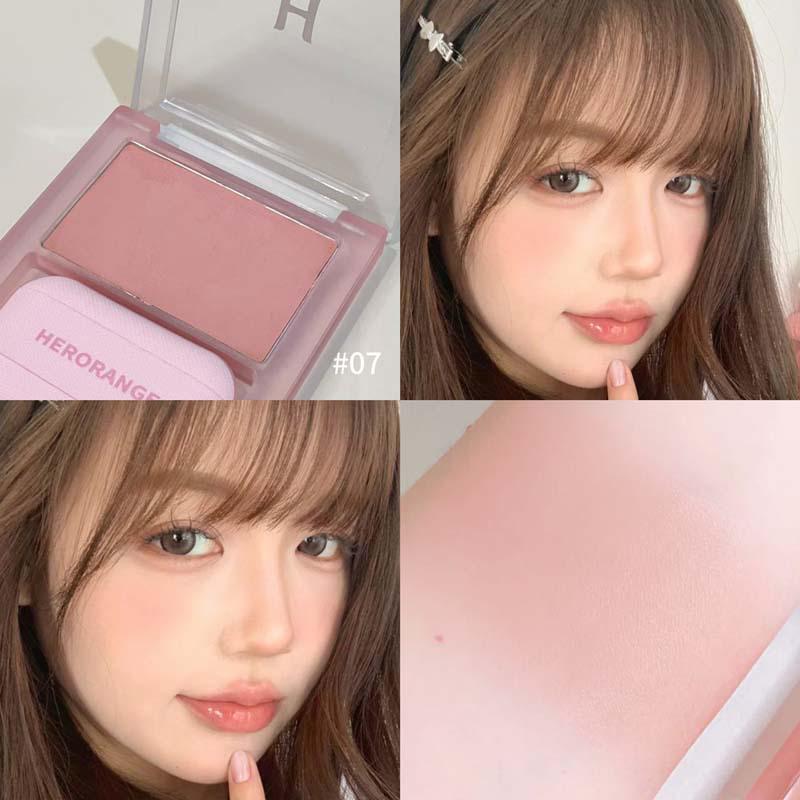 HERORANGE Bubbly Cream Blush - Natural Matte Korean Style Blusher