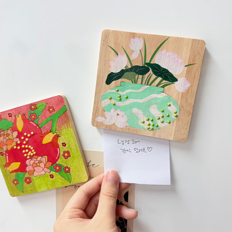 Make a Beautiful Gemstone Folk Painting Magnet (Choose 1 of 5)
