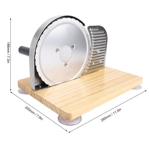 Manual Bread Slicer, Adjustable Thickness Hand-Crank Bread Slicer for Homemade Sourdough, Evenly Slices, Manual Rotating Bread Slicer for Butter Sausa