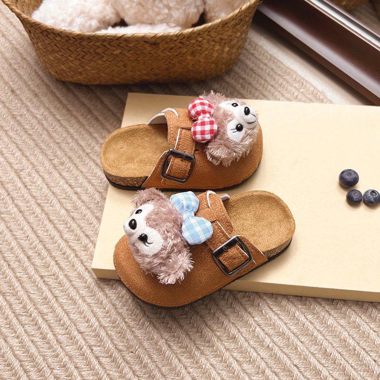 Children's Birkenstock Cartoon Closed-Toe Slippers - 2025 New Versatile Outdoor Foot-Pedal Design