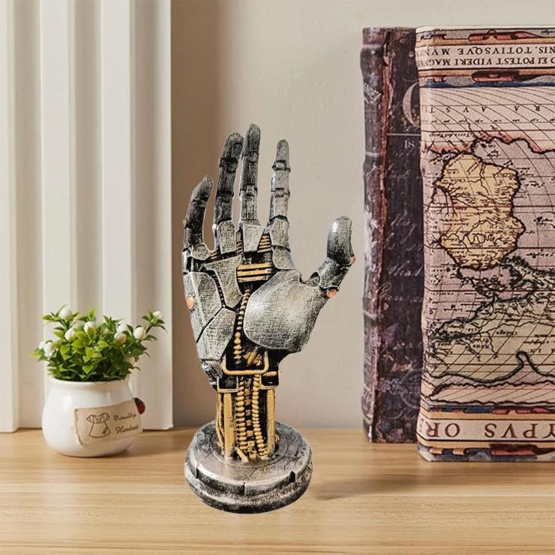 Cyberpunk Roboterhand Halloween Feiertag Gaming Schreibtisch Dekoration Harz Handwerksornament Coole Futuristisch Hand Gottes Kreatives Geschenk