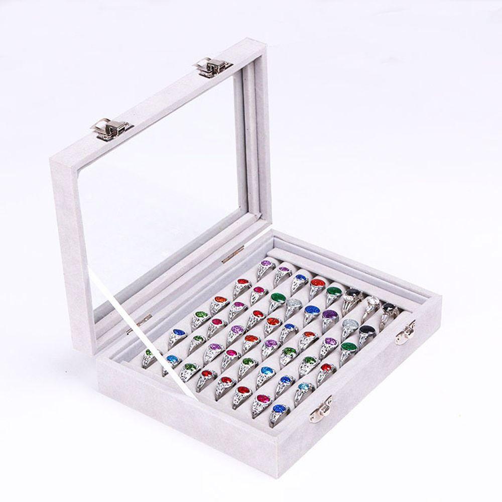 Velvet Finger Rings Rings Displays Case Korean Gift Box Jewelry Show Box Jewelry Packaging Storage