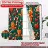2D Flat Printing,2pcs Gingerbread Joy(1) Chic Creative Curtains Versatile Polyester Curtains Versatile All Suitable for Bedroom