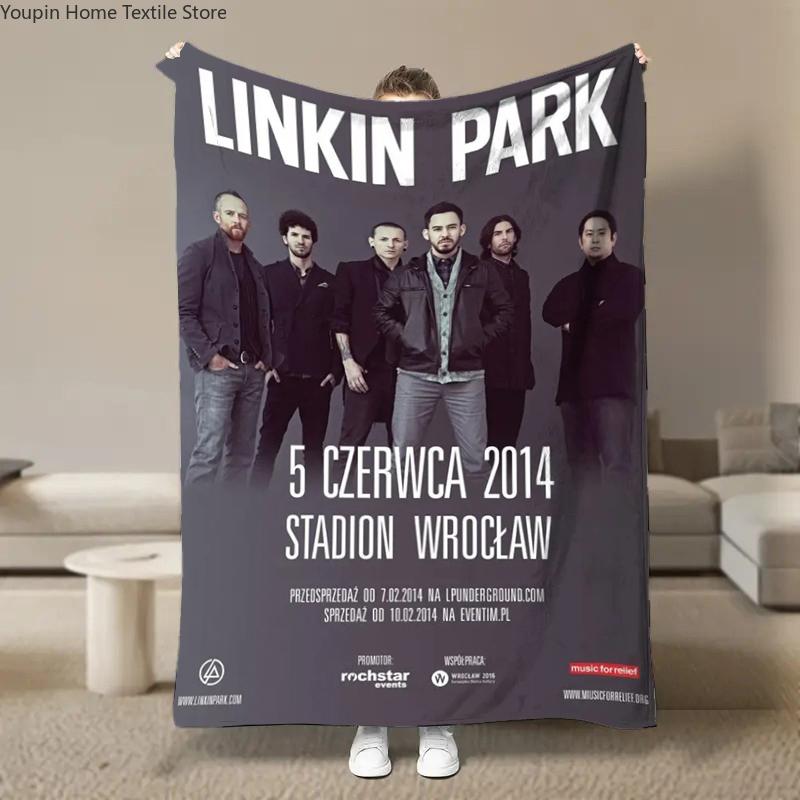 Rock Band L-Linkin Cool P-Park Blanket Soft Fluffy Throw Luxury Blanket Throw Kid Adult Sofa Bed Blanket Cover Travel Throw Gift
