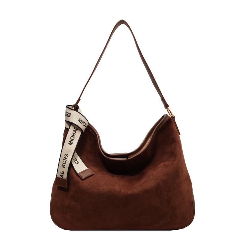 Large Capacity Bag Women 2025 Super Fire Fashion Suede Shoulder Bag Texture To Work Commuter Messenger Tote Bag Women