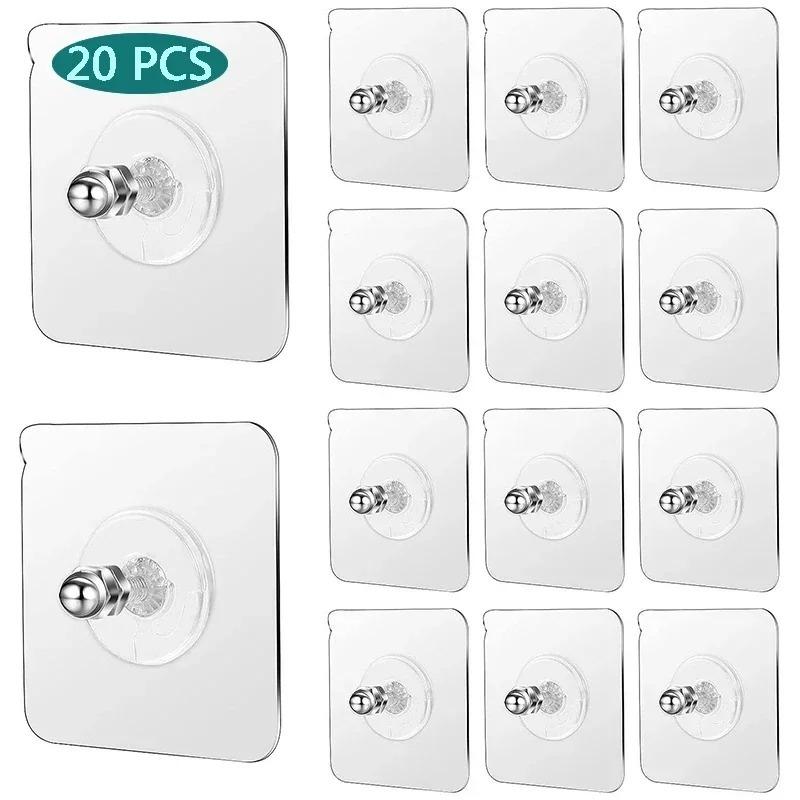 Strong Adhesive Wall Hook Without Piercing Picture Hanger Self-adhesive Wall Hangers Without Holes for Frame Poster Photo Clock