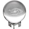 3pcs Clear Crystal Ball Stand with Concave Elegant Display Holder for Round Items for Home Office and Collectibles