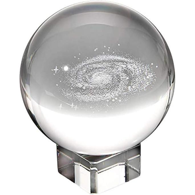 3pcs Clear Crystal Ball Stand with Concave Elegant Display Holder for Round Items for Home Office and Collectibles