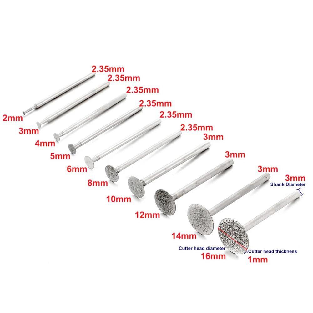 Woodwork Grinding Heads Tool T-style 10pcs Carborundum