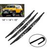 3Pcs  14"+16"+14" High Quality Wiper Blades For Toyota FJ Cruiser 2006-2018 Car