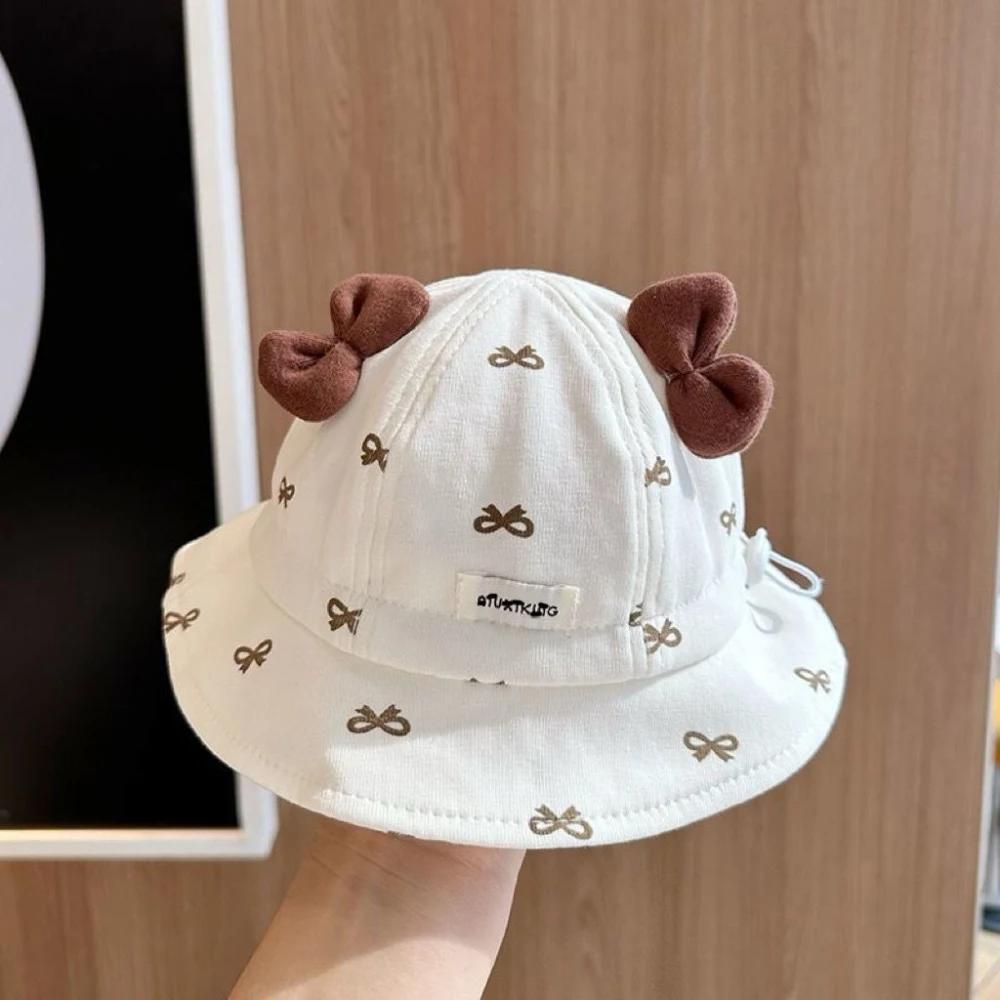 Baby fisherman hat spring and fall thin section sweet and lovely sunshade fisherman hat summer sun hat