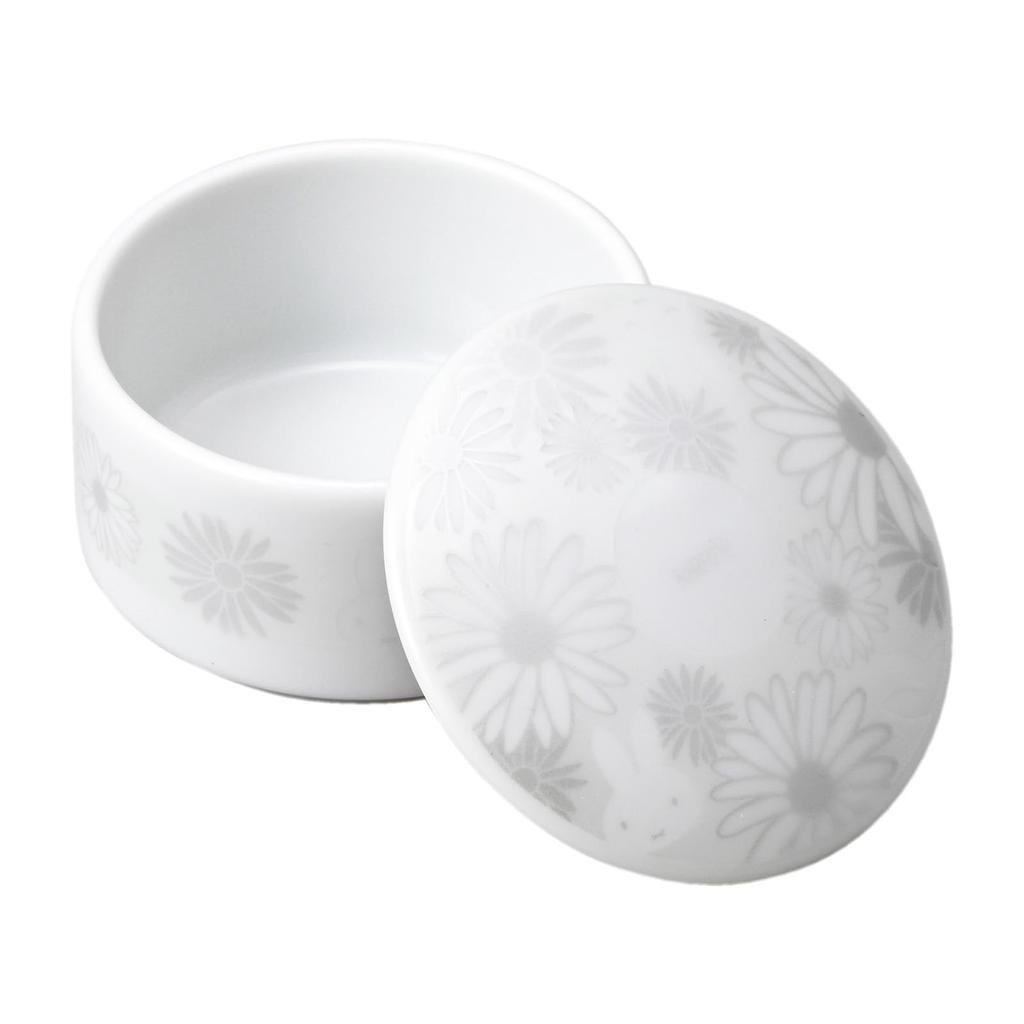 Dick Bruna 70th Anniversary Trinket Box with Microwave and Dishwasher Character Made In 419105 "Miffy" Lid, 8cm, Safe, White, Goods, Tableware,