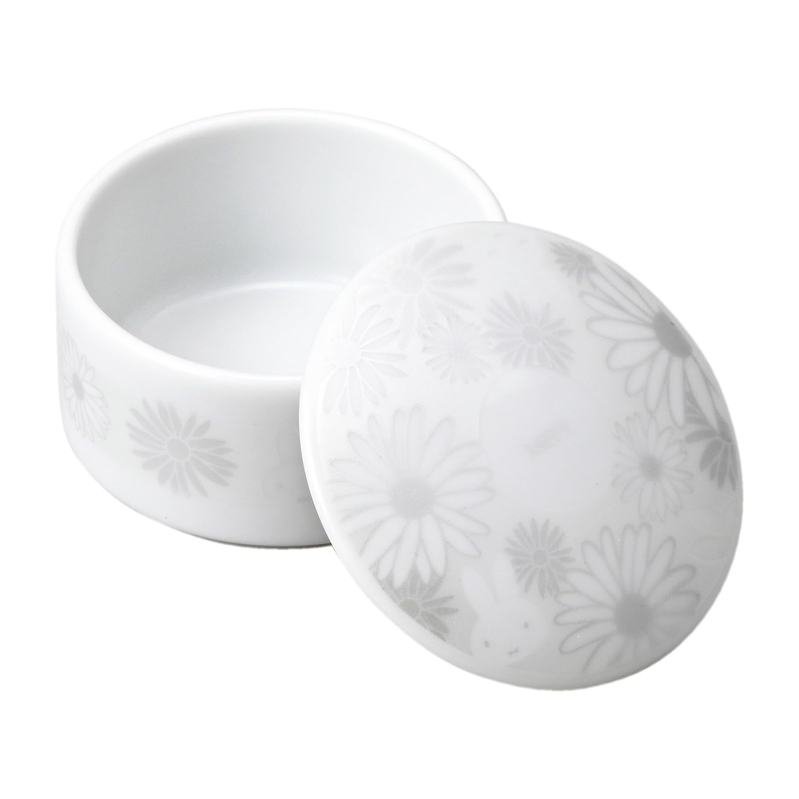 

Dick Bruna 70th Anniversary Trinket Box with Microwave and Dishwasher Character Made in 419105 Miffy Lid, 8cm, Safe, White, Goods, Tableware, белый