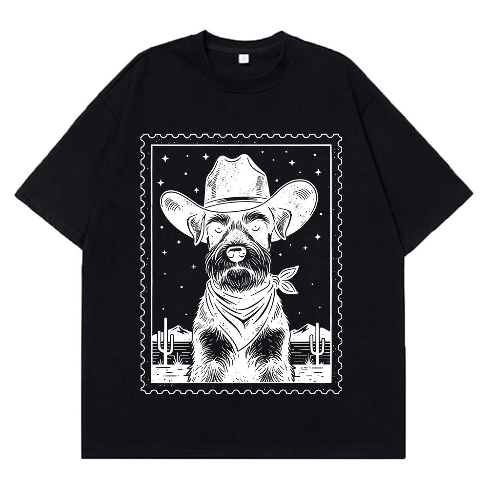 

Vintage Western Funny Cute Dog Graphic Tshirt Mens Women Harajuku Tshirts Shortsleeved 100 Cotton Casual Loose Tshirts Top 4XL