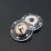 10pcs Invisible Round Transparent Resin Snap Button Plastic Snap Button for Cardigan Overcoat Handbags Sweater Clothes Accessory