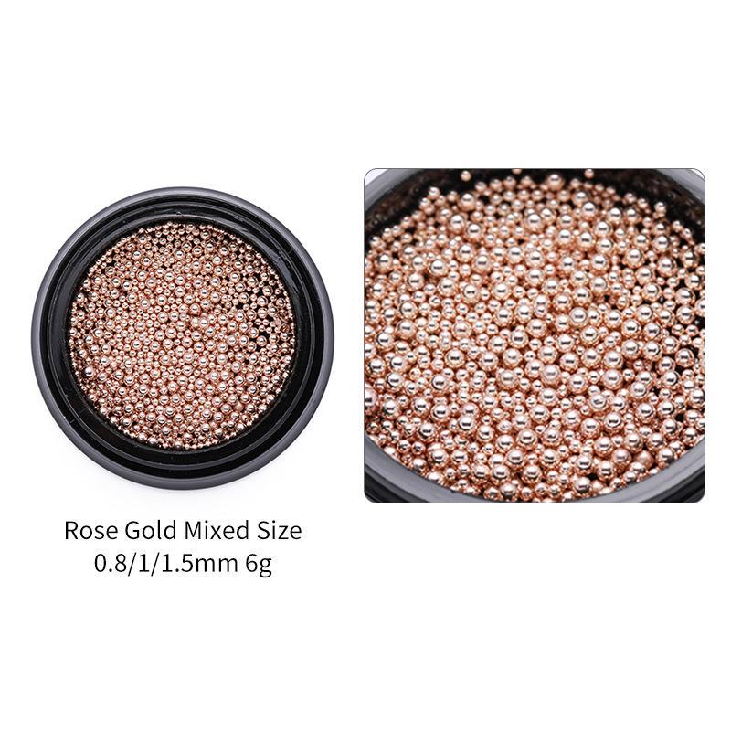 

1 коробка 0,8 мм/1 мм/1,5 мм бусины из нержавеющей стали для дизайна ногтей, разные размеры D, украшение для дизайна ногтей серый