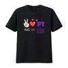 Peace Love Physical Therapy PT Therapist T Shirt Vintage Washed Streetwear Slightly Versatile Unisex Comfortable Fashion Homme