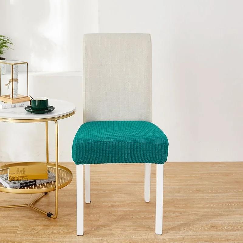 Universal Elastic Thick Seat Covers for Slipcovers for Dining Room Hotel Chair Protector Chair Cover Stretch Chair Case Pad