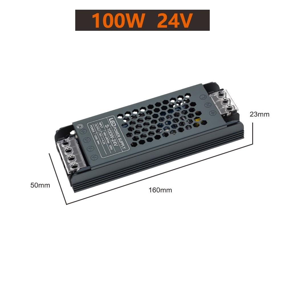 Upgrade Aluminium Alloy LED Driver Household 12V/24V Power Supply Portable Light Transformers for LED Light Strip